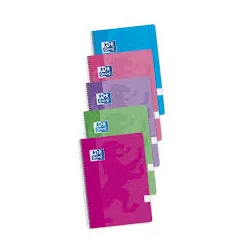 CUADERNO ESPIRAL Fº 4X4 80H 90GRS SURTIDO COLOR TENDENCIA OXFORD 400072719