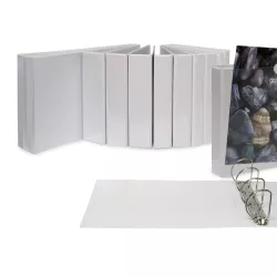 CARPETA CANGURO 4 ANILLAS A3 APAISADO 40MM BLANCA GRAFOPLAS 3666570