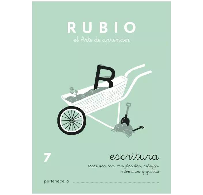CUADERNO ESCOLAR ESCRITURA 7 RUBIO 10930