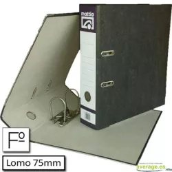 ARCHIVADOR JASPEADO FOLIO L.ANCHO C/RD NEGRO MATTIO MTT10082N