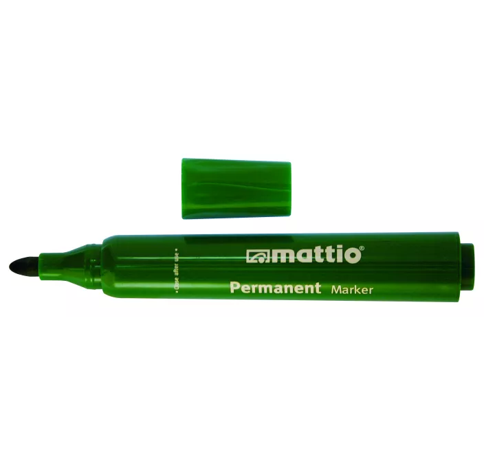 ROTULADOR PERMANENTE PUNTA CONICA 2,5MM VERDE MATTIO 49541