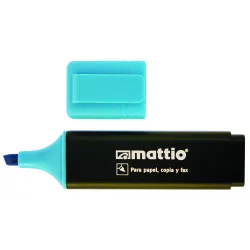 MARCADOR FLUORESCENTE AZUL MATTIO 49549