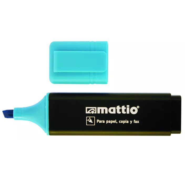 MARCADOR FLUORESCENTE AZUL MATTIO 49549