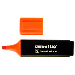 MARCADOR FLUORESCENTE NARANJA MATTIO 49551