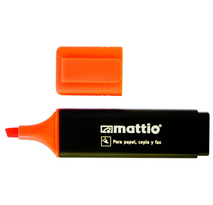 MARCADOR FLUORESCENTE NARANJA MATTIO 49551