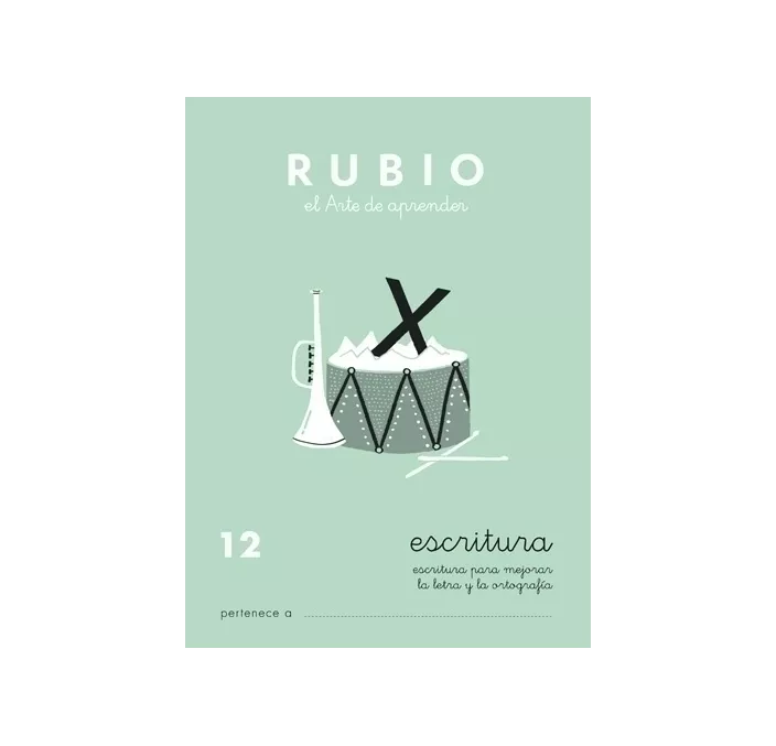 CUADERNO ESCOLAR ESCRITURA 12 RUBIO 10935