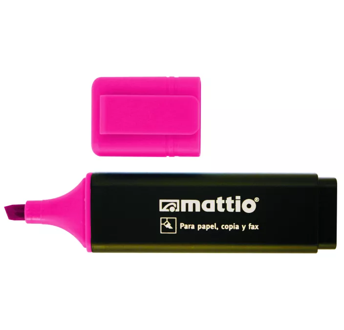 MARCADOR FLUORESCENTE ROSA MATTIO 49553