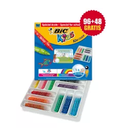 ROTULADORES COLORES BIC KID COULEUR SCHOOLPACK 144 UDS. 69199