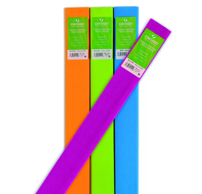 PAPEL CREPE 0,50X2,50M 60% GRIS ACERO CANSON C200001428