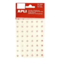 ARANDELA AUTOADHESIVA TRANSLUCIDAS 13MM B/240 APLI 00229