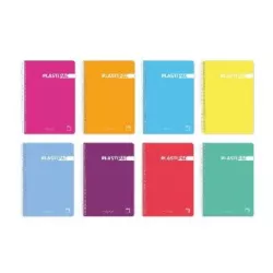 CUADERNO CUARTO 80H 90G HORIZONTAL PLASTIPAC SURTIDO PACSA 16569