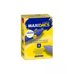 PINTURA CERA LARGA GRUESA NEGRO 12 UDS. MAXIDACS ALPINO DX060136