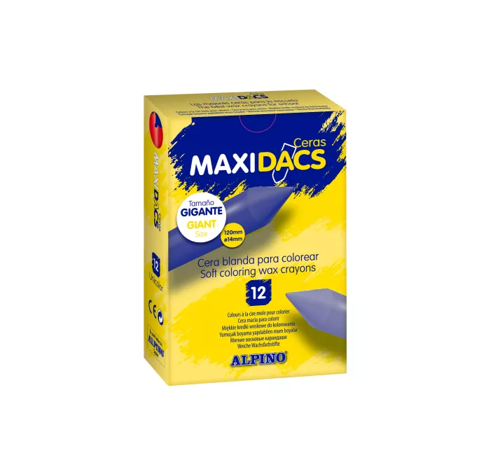PINTURA CERA LARGA GRUESA NEGRO 12 UDS. MAXIDACS ALPINO DX060136