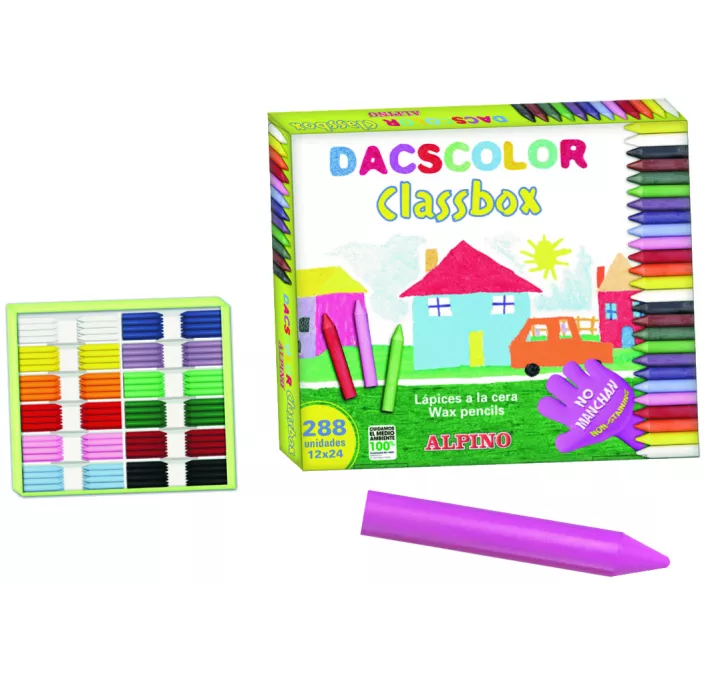 CERAS SCHOOLPACK 288 UDS. (24 UDS.X12 COLORES) DACSCOLOR ALPINO DC000016