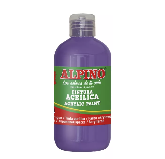 PINTURA ACRILICA BOTELLA 250 ML VIOLETA ALPINO DV000032