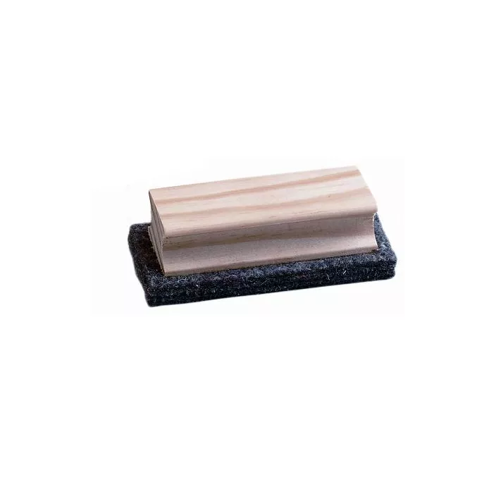 BORRADOR PIZARRA PEQUEÑO FIELTRO EMPUÑADURA MADERA 4X11X1,5 FAIBO