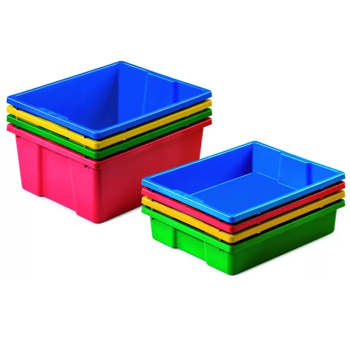 CAJON MULTIUSO MINISTERIO 37,5x26,5x9CM VERDE PP FAIBO 789-04