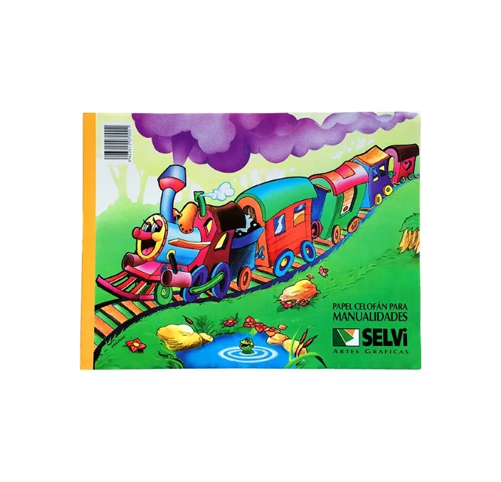 PAPEL CELOFAN BLOC 10H COLORES SELVI 3400