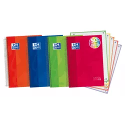 CUADERNO ESPIRAL A4 5X5 120H 90G MICROPER. TDURA VIVOS OXFORD 100430279