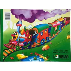 PAPEL SEDA BLOC 10H COLORES SELVI 3600