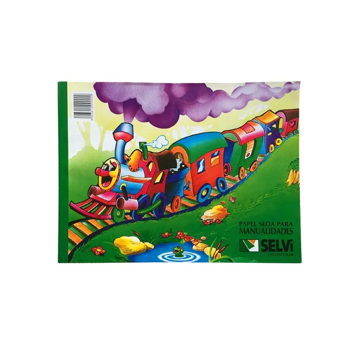 PAPEL SEDA BLOC 10H COLORES SELVI 3600