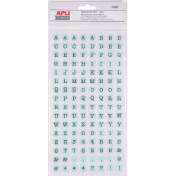 LETRAS ADHESIVAS EPOXIN DOTS PASTEL 2 HOJAS APLI 13892