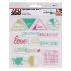 SELLO ACRILICO 12 UNIDADES SURTIDOS JUDY ALONSO APLI 14203