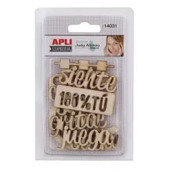 FORMAS Y LETRAS DE MADERA JUDY ALONSO APLI 14031