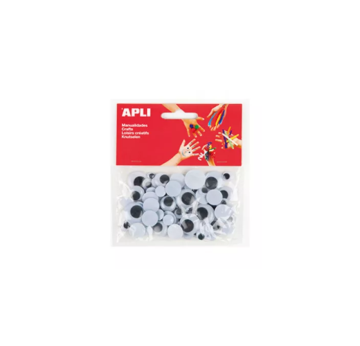 OJOS MOVILES TAMAÑOS SURTIDOS 75U. APLI 13058