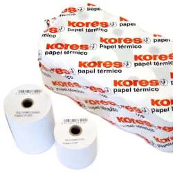 PAPEL TERMICO ROLLO 60x55 S/BISF 10 UNIDADES KORES GRAFOPLAS 56656500