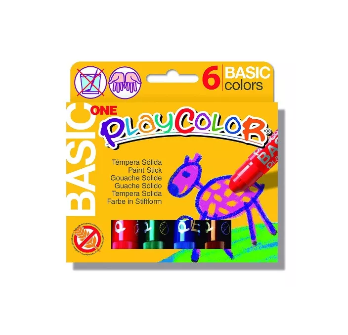TEMPERA SOLIDA 6 UND 10GRS BASIC ONE PLAYCOLOR 10811 10711