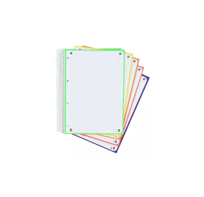 CUADERNO ESPIRAL A4 5X5 120H 90G MICROPER. TDURA VIVOS OXFORD 100430279