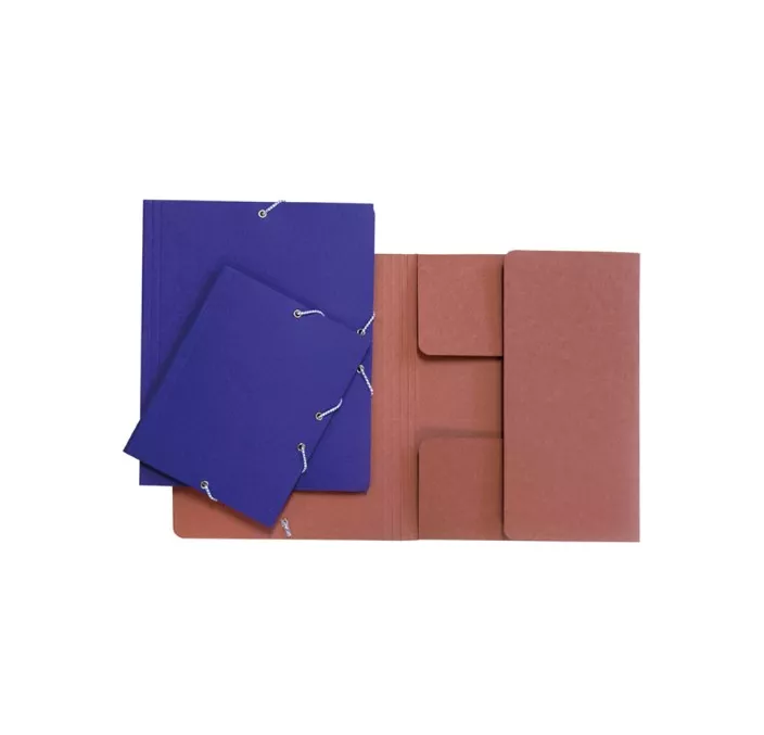 CARPETA GOMA SOLAPA 8º CARTON AZUL GRAFOPLAS 04914130