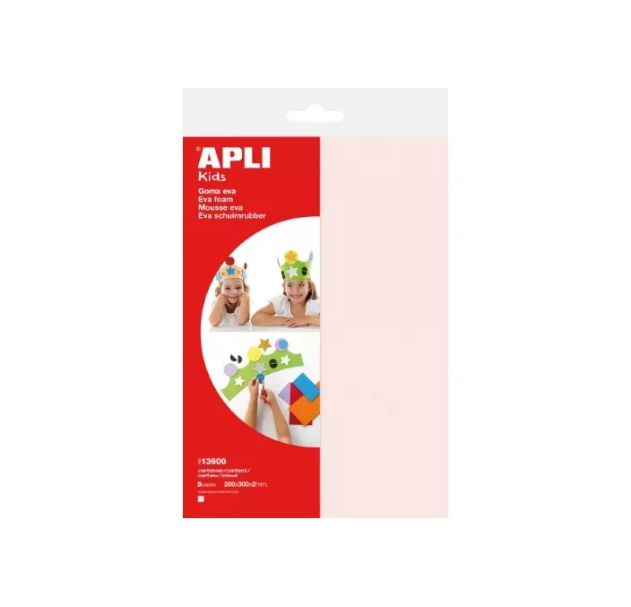 GOMA EVA PIEL CLARO 300X200 5H APLI 13600