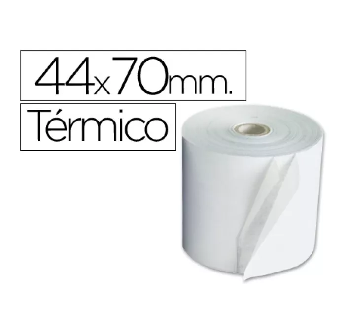 PAPEL TERMICO 44MMX70MTS 10 UNIDADES Q-CONNECT KF00856