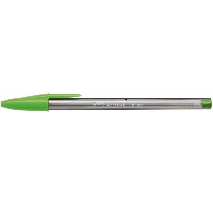 BOLIGRAFO 1.6MM VERDE LIMA CRISTAL FUN BIC 927885