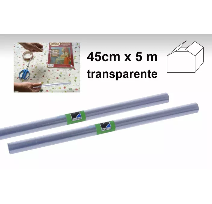 FORRO PLASTICO TRANSPA ROLLO 0,45MTSX5MTS RENOLIT P12987 00003