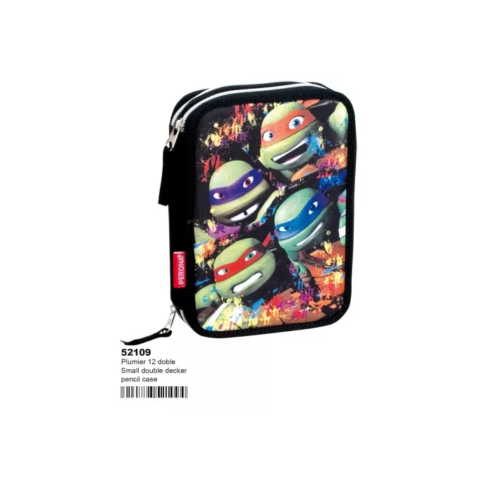 PLUMIER DOBLE TORTUGAS NINJAS MONTICHELVO 52109