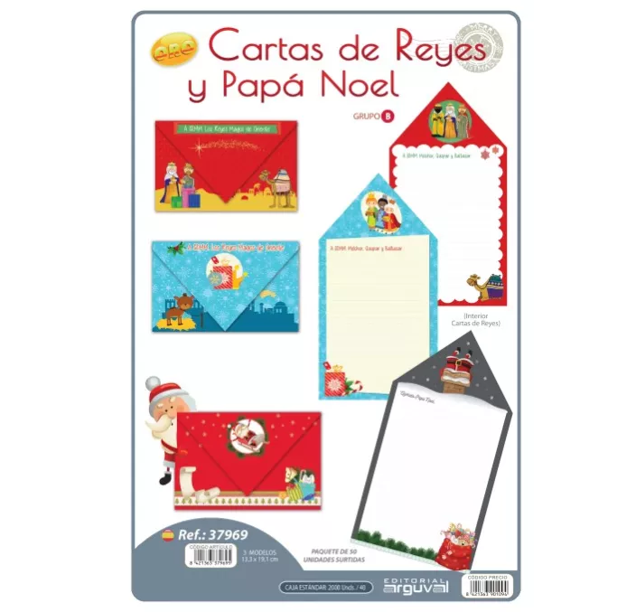 CARTAS DE REYES MAGOS ORO SURTIDAS ARGUVAL 37969