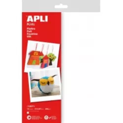 FIELTRO A4 BLANCO 10HOJAS APLI 13571