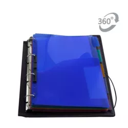 CARPETA 4 ANILLAS A4 + RECAMBIO SURTIDOS POLIPROPILENO FRAGA 43215