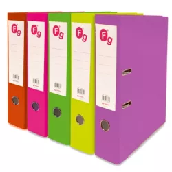 ARCHIVADOR PALANCA Fº 65MM COLORES FLUOR GRAFOPLAS 01728998