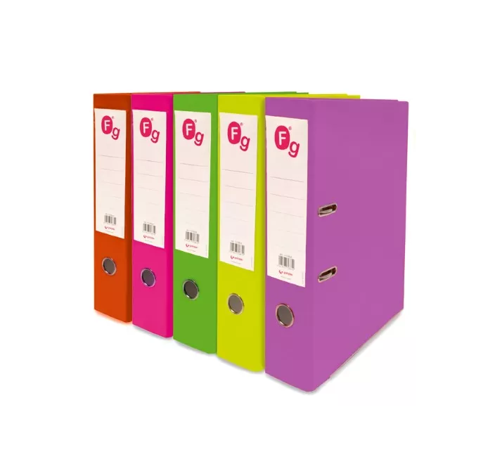 ARCHIVADOR PALANCA Fº 65MM COLORES FLUOR GRAFOPLAS 01728998