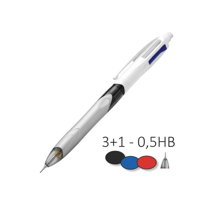 BOLIGRAFO + PORTAMINAS RETRACTIL 4 COLOURS BIC 942104 44970