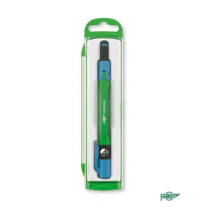 COMPAS PEN ESCOLAR METALICO AZUL FAIBO 911-07