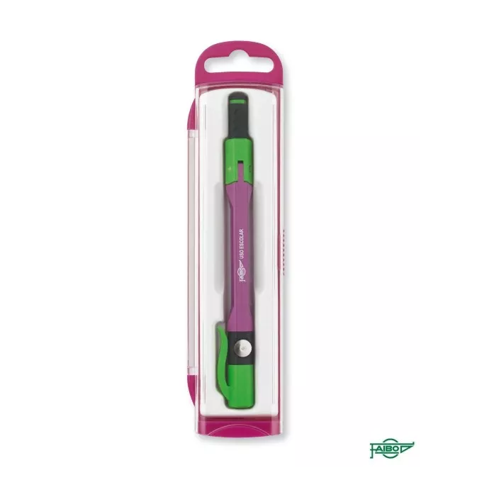 COMPAS PEN ESCOLAR METALICO VERDE FAIBO 911-04