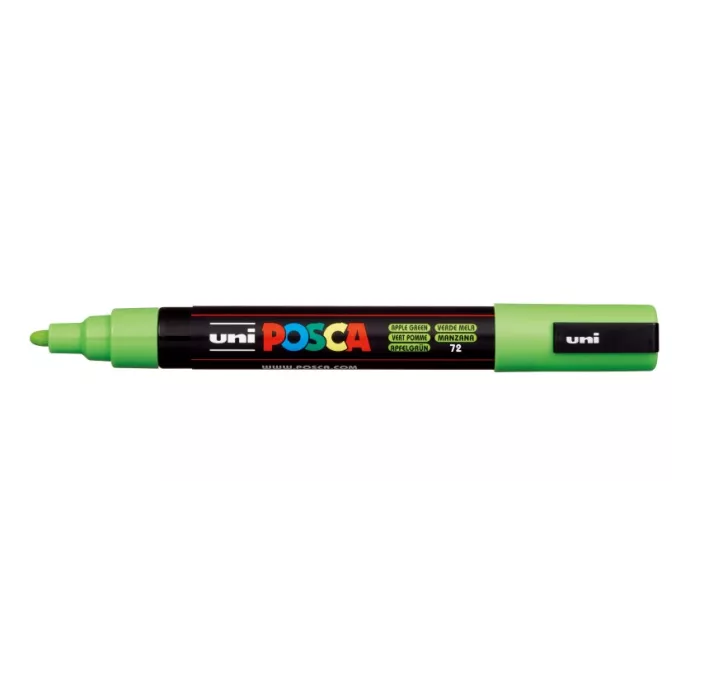 ROTULADOR PERMANENTE 2,5MM VERDE MANZANA "72" PC-5M POSCA UNI 03685