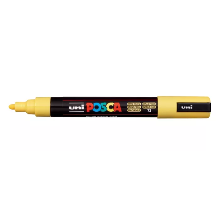 ROTULADOR PERMANENTE 2,5MM AMARILLO PAJIZO PC-5M POSCA UNI 10747