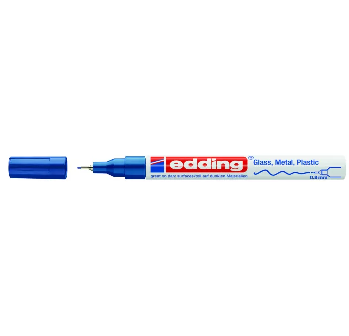 ROTULADOR PERMANENTE 780 PAINT MARKER METAL AZUL EDDING 4-780-9-003