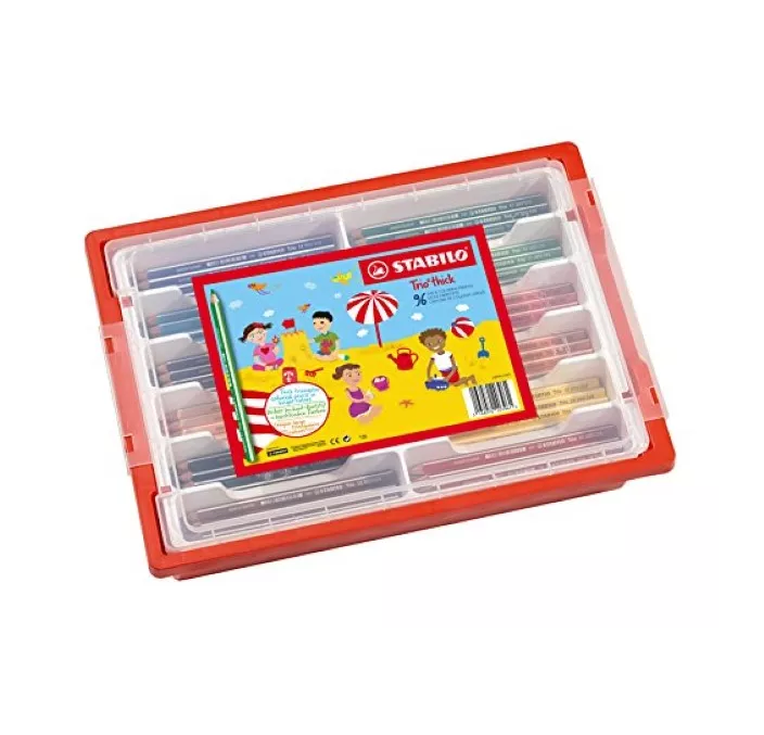 PINTURA MADERA TRIO COLOR ESTUCHE 96 COLORES STABILO 203/96